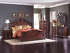 Deryn Park Queen Sleigh Bed in Cherry 2243SL-1 - LasVegasFurnitureOnline.com