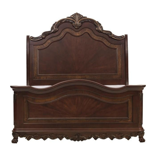 Deryn Park Queen Sleigh Bed in Cherry 2243SL-1 - LasVegasFurnitureOnline.com