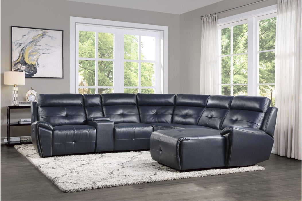 Avenue Right Side Chaise in Navy 9469NVB-RC - LasVegasFurnitureOnline.com