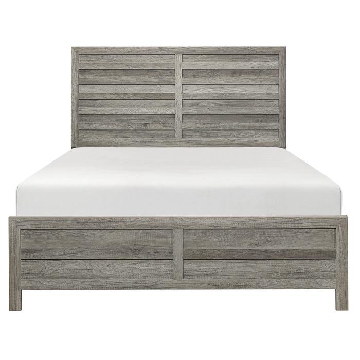 Mandan Queen Panel Bed in Weathered Gray 1910GY-1 - LasVegasFurnitureOnline.com