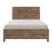 Mandan Queen Panel Bed in Weathered Pine 1910-1 - LasVegasFurnitureOnline.com