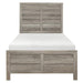 Mandan Twin Panel Bed in Weathered Gray 1910GYT-1 - LasVegasFurnitureOnline.com