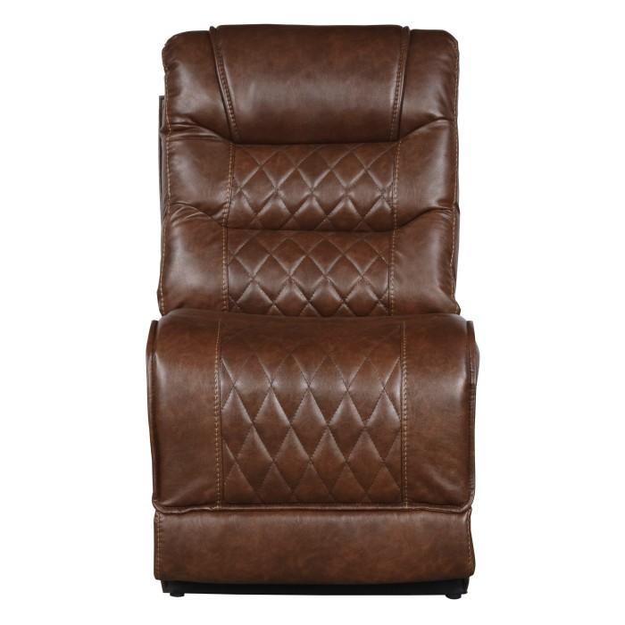 Putnam Armless Chair in Brown 9405BR-AC - LasVegasFurnitureOnline.com