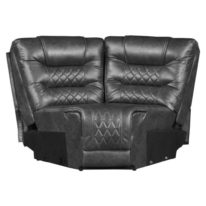 Putnam Corner Seat in Gray 9405GY-CR - LasVegasFurnitureOnline.com