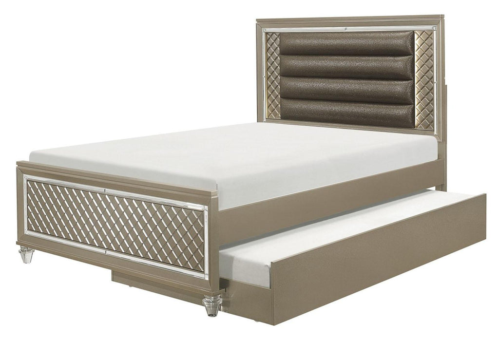 Youth Loudon Trundle/Toybox in Champagne Metallic B1515-R - LasVegasFurnitureOnline.com