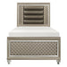Youth Loudon Twin Platform Bed in Champagne Metallic B1515T-1 - LasVegasFurnitureOnline.com