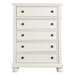 Laurelin 5 Drawer Chest in White 1714W-9 - LasVegasFurnitureOnline.com