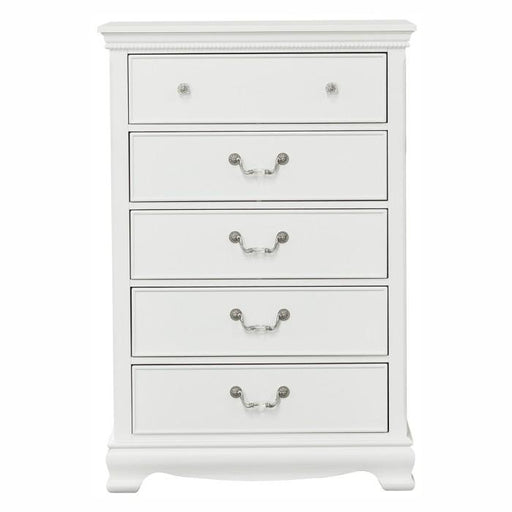 Lucida 5 Drawer Chest in White 2039W-9 - LasVegasFurnitureOnline.com
