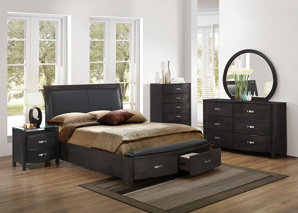 Lyric 2 Drawer Nightstand in Brownish Gray 1737NGY-4 - LasVegasFurnitureOnline.com