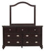 Marston Mirror in Dark Cherry 2615DC-6 - LasVegasFurnitureOnline.com