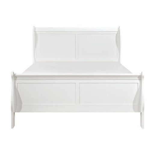 Mayville Queen Sleigh Bed in White 2147W-1 - LasVegasFurnitureOnline.com