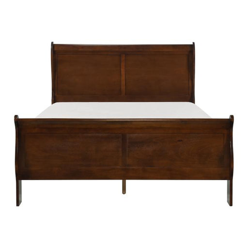 Mayville Queen Sleigh Bed in Brown Cherry 2147-1 - LasVegasFurnitureOnline.com