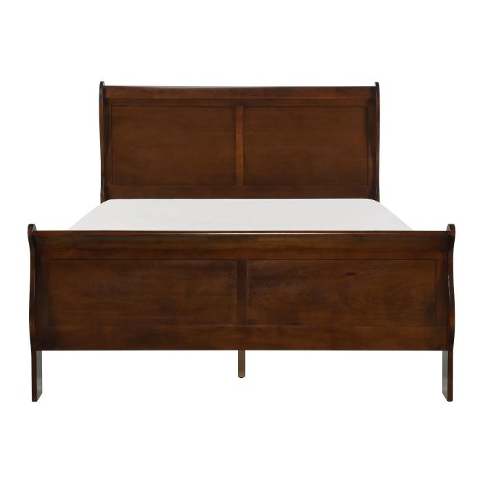 Mayville Queen Sleigh Bed in Brown Cherry 2147-1 - LasVegasFurnitureOnline.com