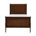 Mayville Twin Sleigh in Brown Cherry 2147T-1 - LasVegasFurnitureOnline.com