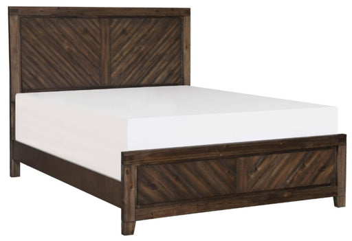 Parnell Queen Panel Bed in Rustic Cherry 1648-1 - LasVegasFurnitureOnline.com