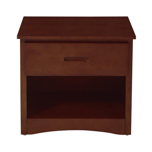 Rowe 1 Drawer Night Stand in Dark Cherry B2013DC-4 - LasVegasFurnitureOnline.com