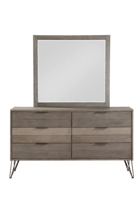 Urbanite Mirror in Tri-tone Gray 1604-6 - LasVegasFurnitureOnline.com