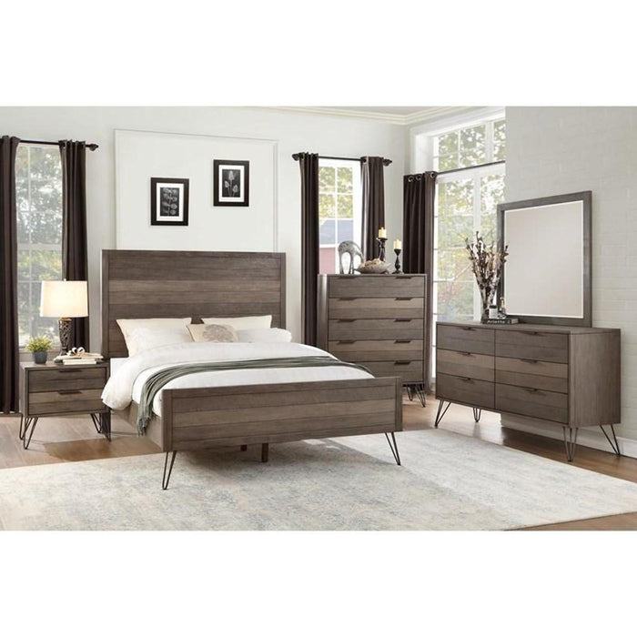 Urbanite Full Panel Bed in Tri-tone Gray 1604F-1* - LasVegasFurnitureOnline.com