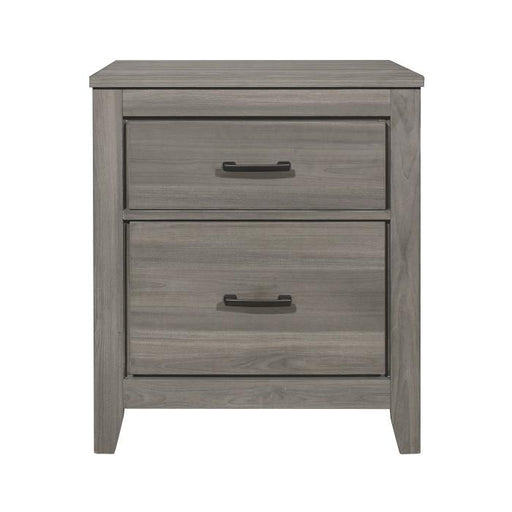 Waldorf 2 Drawer Nightstand in Dark Gray 1902-4 - LasVegasFurnitureOnline.com