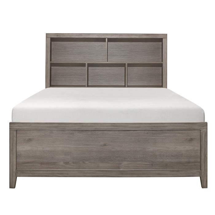 Woodrow Full Platform Bed in Gray 2042NBF-1 - LasVegasFurnitureOnline.com