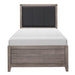 Woodrow Twin Panel Bed in Gray 2042T-1 - LasVegasFurnitureOnline.com
