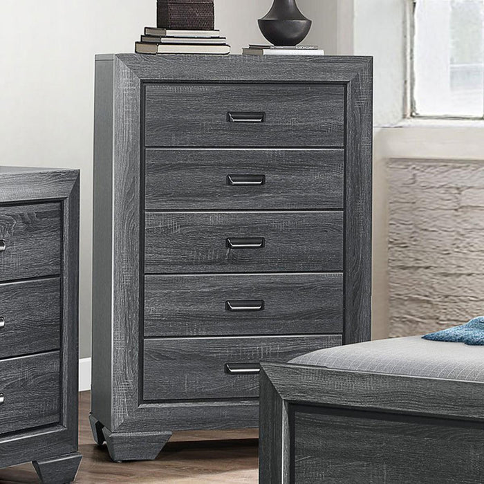 Beechnut 5 Drawer Chest in Gray 1904GY-9