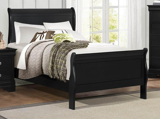 Mayville Twin Sleigh Bed in Black 2147TBK-1 - LasVegasFurnitureOnline.com