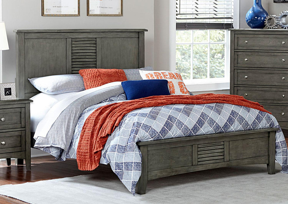 Garcia Queen Panel Bed in Gray 2046-1 - LasVegasFurnitureOnline.com