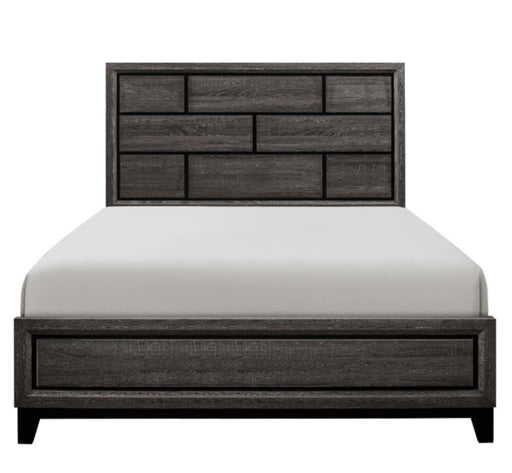 Davi Queen Panel Bed in Gray 1645-1* - LasVegasFurnitureOnline.com