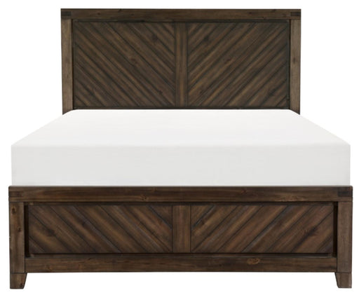 Parnell Queen Panel Bed in Rustic Cherry 1648-1* - LasVegasFurnitureOnline.com