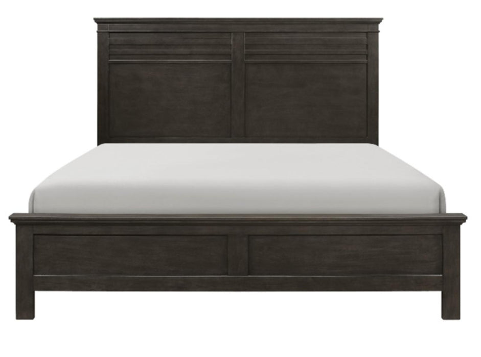 Blaire Farm King Panel Bed in Saddle Brown Wood 1675K-1EK* - LasVegasFurnitureOnline.com