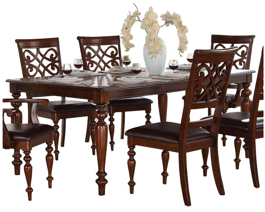 Creswell Dining Table in Dark Cherry 5056-78
