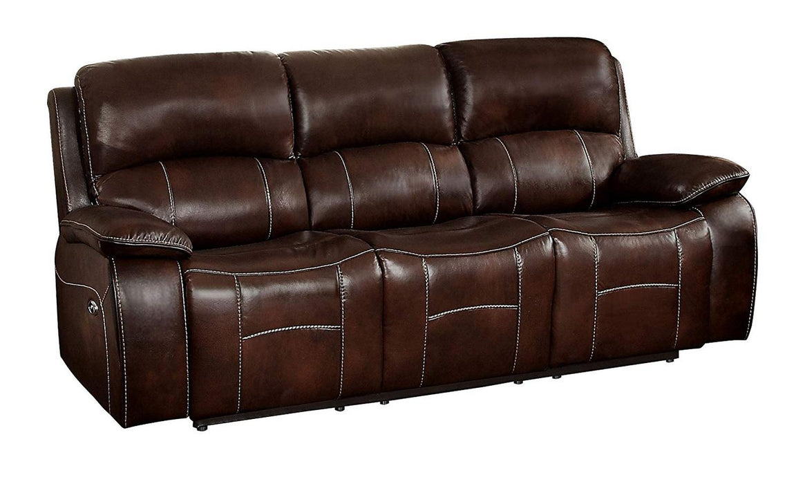Mahala Double Reclining Sofa in Brown 8200BRW-3 - LasVegasFurnitureOnline.com