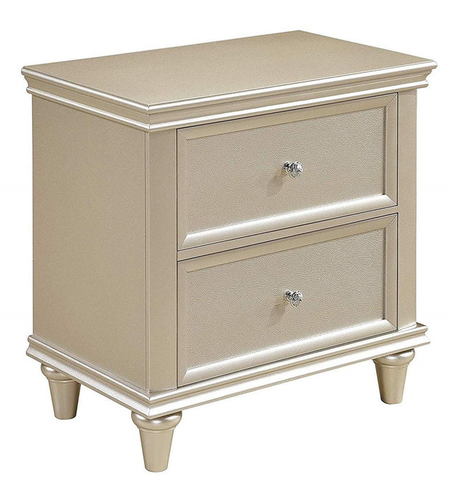 Celandine 2 Drawer Nightstand in Silver 1928-4