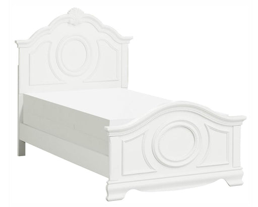 Lucida Twin Panel Bed in White 2039TW-1* - LasVegasFurnitureOnline.com