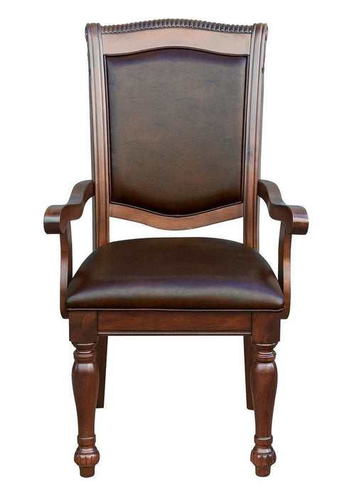 Lordsburg Arm Chair in Brown Cherry (Set of 2)