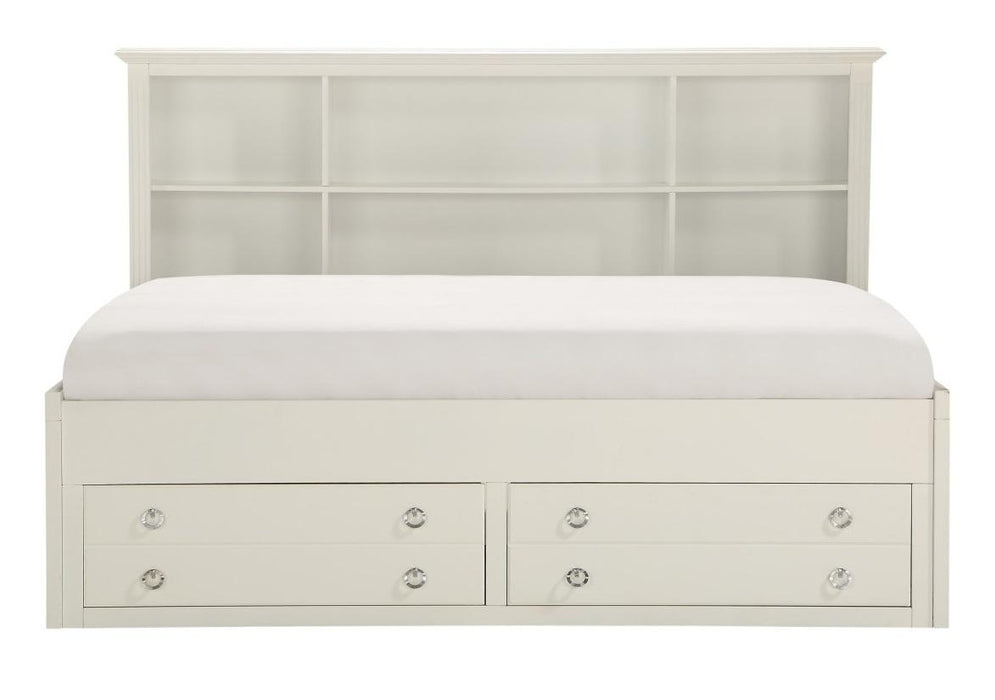 Meghan Twin Lounge Storage Bed in White 2058WHPRT-1* - LasVegasFurnitureOnline.com