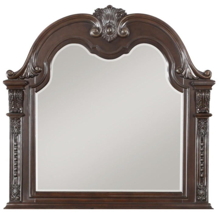 Cavalier Mirror in Dark Cherry 1757-6