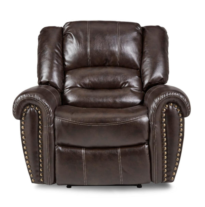 Center Hill Glider Reclining Chair in Dark Brown 9668BRW-1