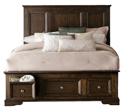 Eunice King Platform Bed with Footboard Storage in Espresso 1844KDC-1EK* - LasVegasFurnitureOnline.com