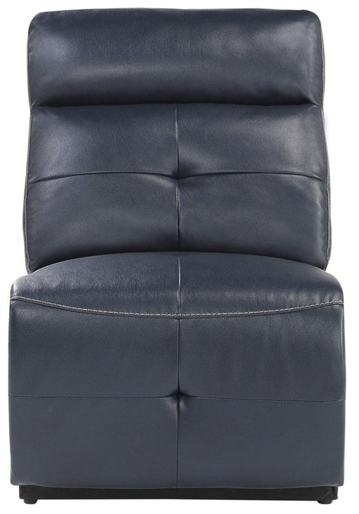 Avenue Armless Reclining Chair in Navy 9469NVB-AR - LasVegasFurnitureOnline.com