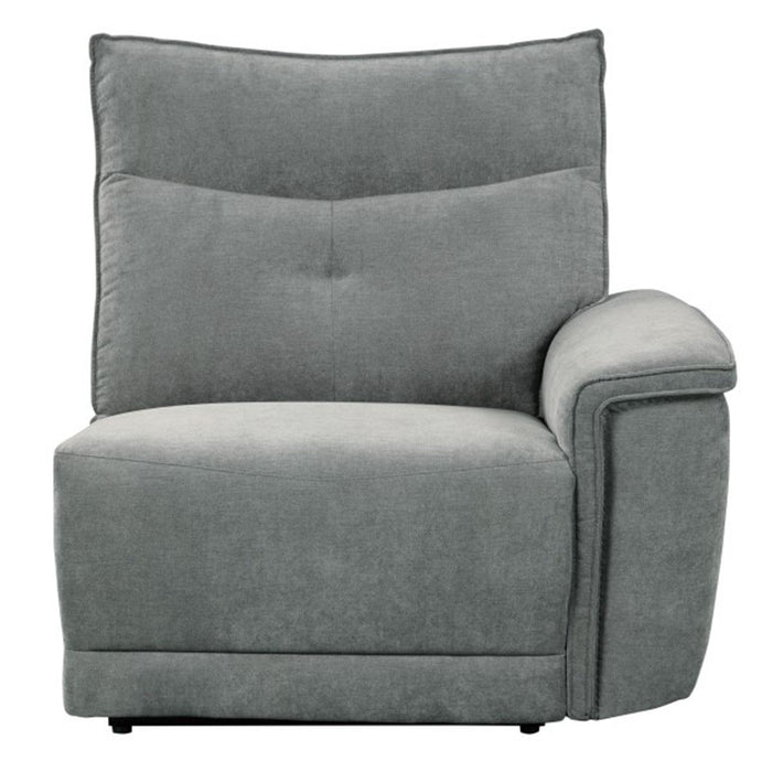 Tesoro Right Side Reclining Chair in Dark Gray 9509DG-RR - LasVegasFurnitureOnline.com