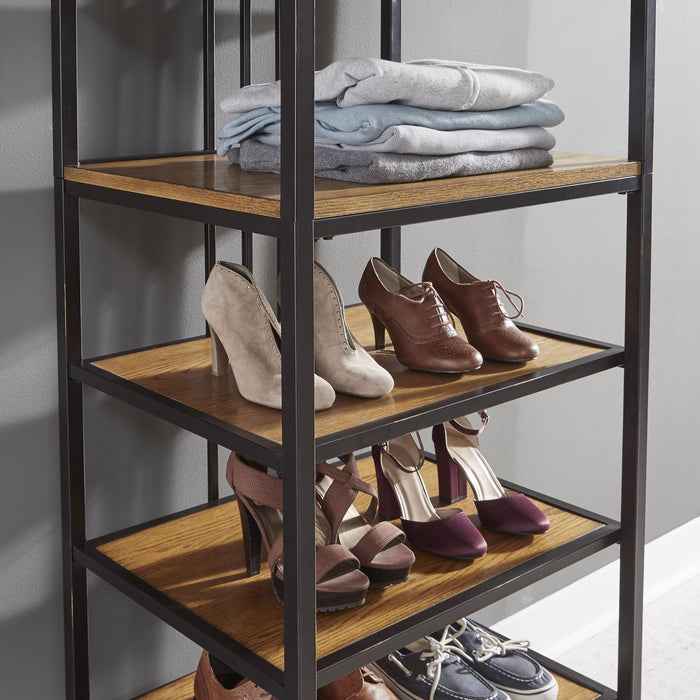 Modern Craftsman Closet Wall Shelf Unit by homestyles