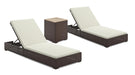 Palm Springs Outdoor Chaise Lounge Pair and Side Table by homestyles - LasVegasFurnitureOnline.com