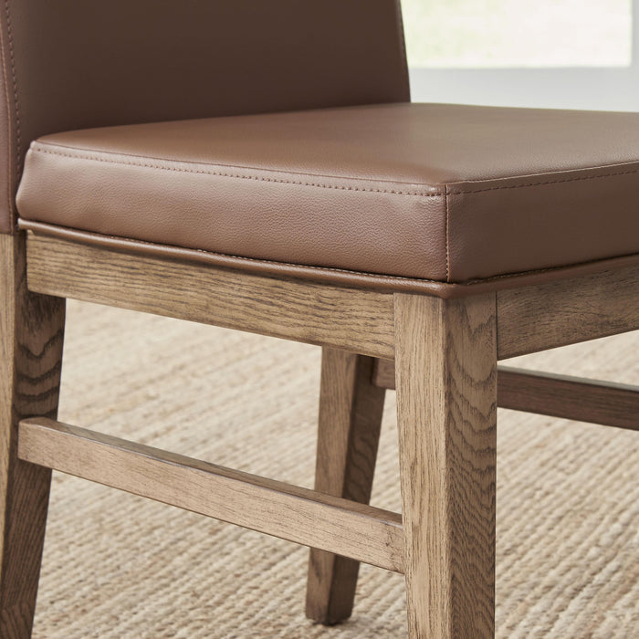 Montecito Dining Table and 4 Upholstered Chairs by homestyles - LasVegasFurnitureOnline.com