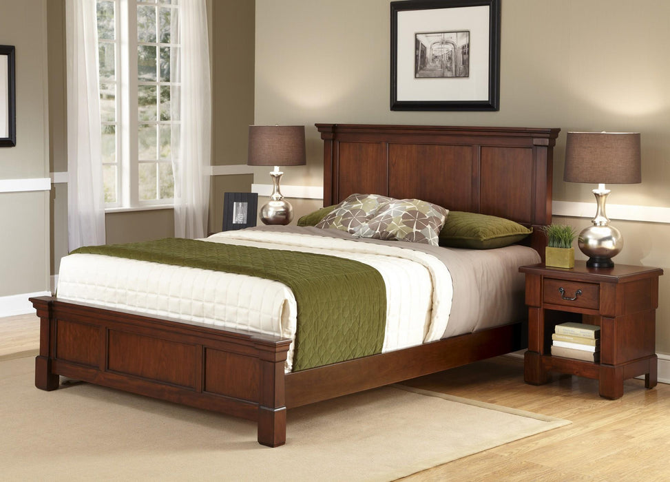 Aspen Queen Bed and Nightstand by homestyles