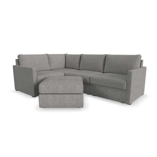 Flex 4-Seat Sectional with Narrow Arm and Ottoman by homestyles image