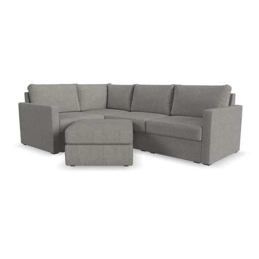Flex 4-Seat Sectional with Standard Arm and Ottoman by homestyles image