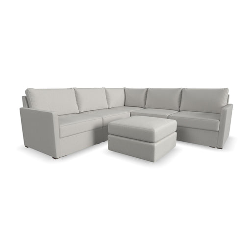 Flex 5-Seat Sectional with Narrow Arm and Ottoman by homestyles image