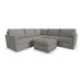 Flex 5-Seat Sectional with Narrow Arm and Ottoman by homestyles - LasVegasFurnitureOnline.com